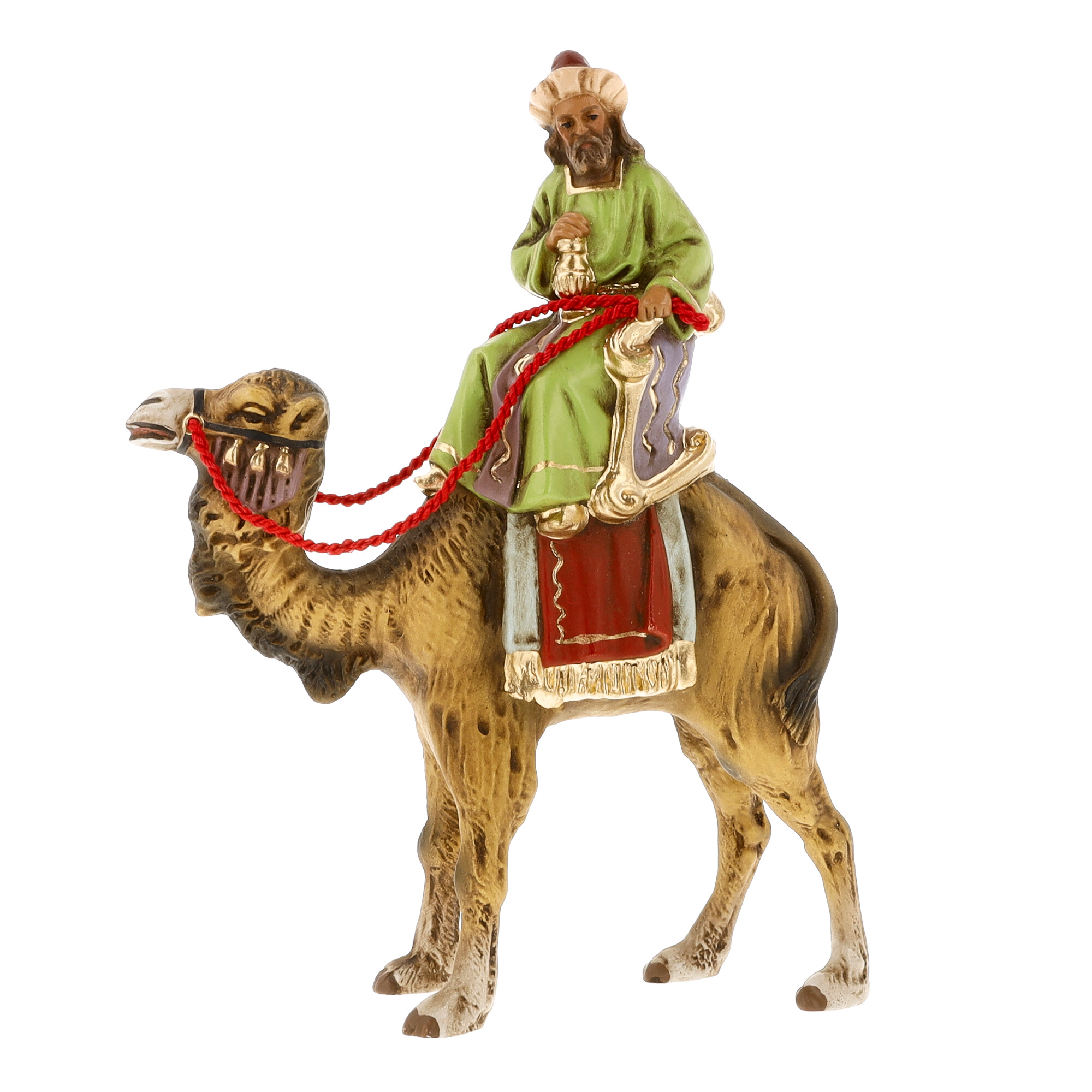 Melchior auf Kamel - MAROLIN Krippenfigur zur 9cm Größe