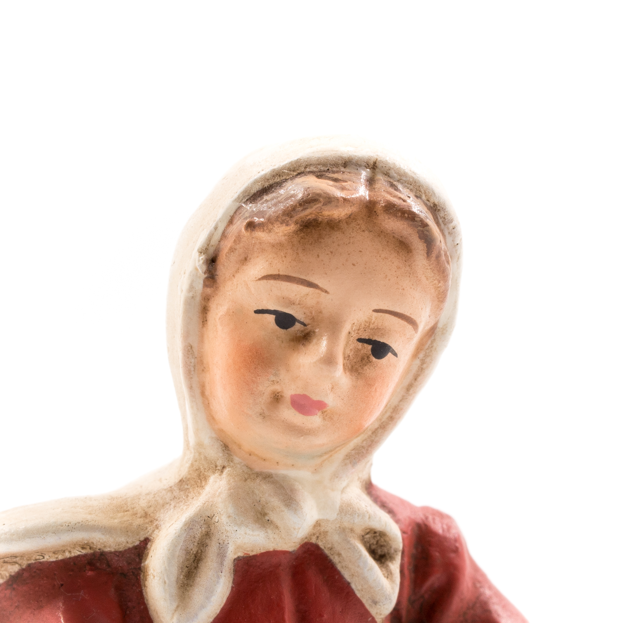 Mädchen mit Bündel, zu 10 - 11cm Krippenfiguren - Original MAROLIN® - Krippenfigur für Ihre Weihnachtskrippe - Made in Germany