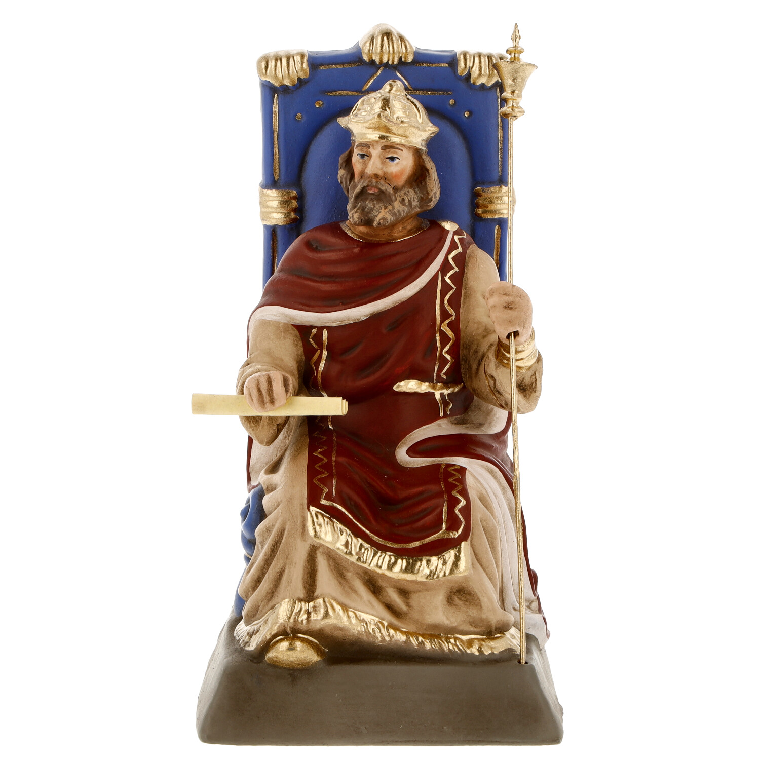 Herodes auf Thron sitzend - Marolin Krippenfigur - made in Germany