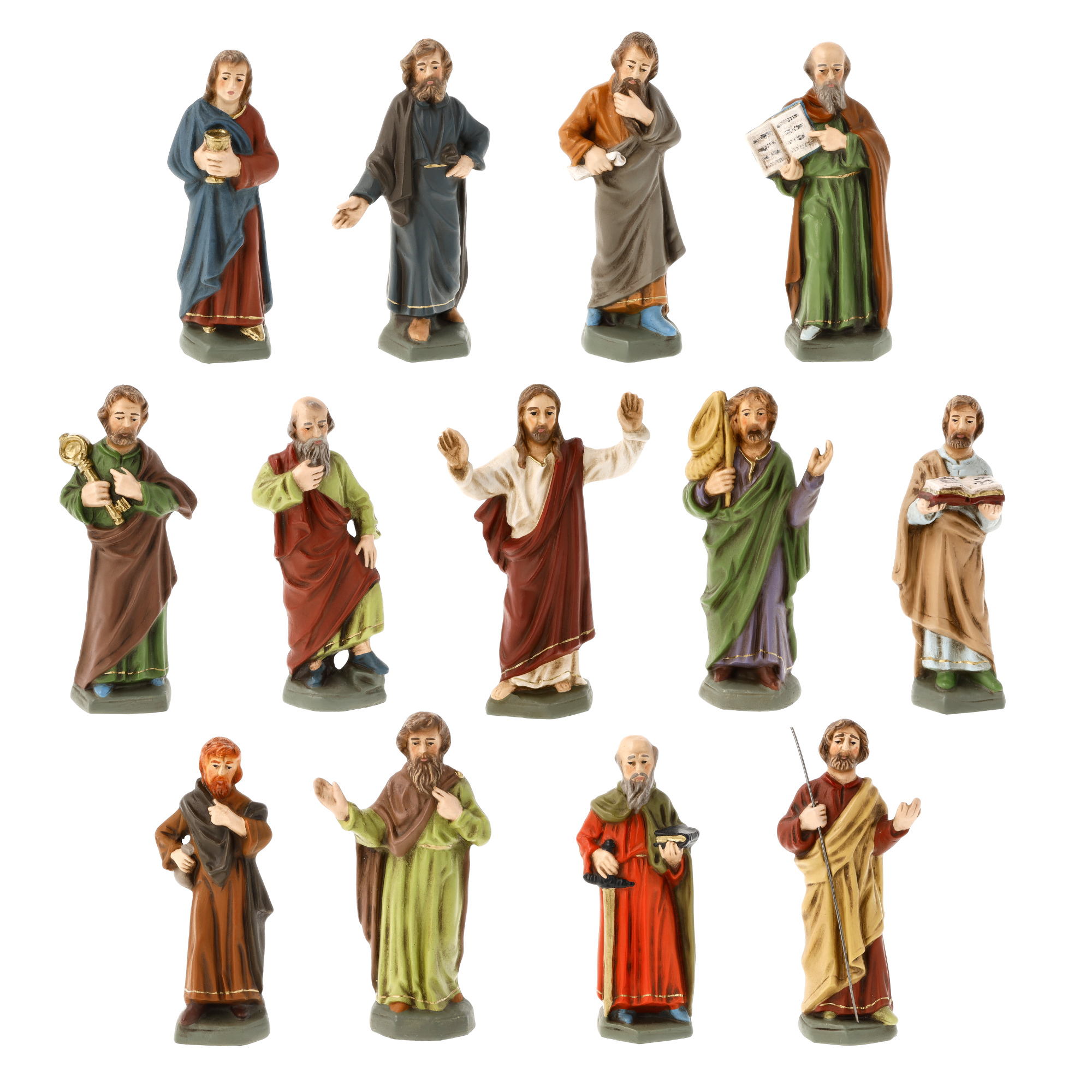 Jesus und seine Jünger, 13 Figuren, zu 11cm Figuren