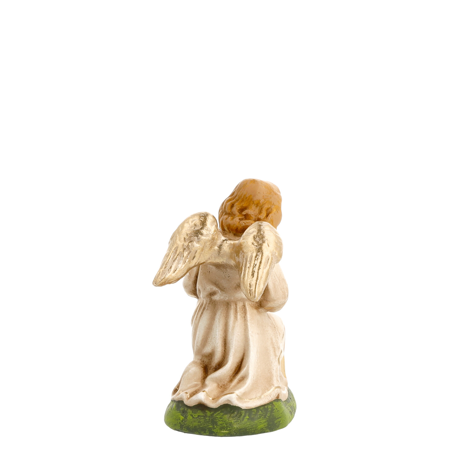 Kniender Engel in Antikweiß, zu 10 - 11cm Krippenfiguren - Original MAROLIN® - Engel für Ihre Weihnachtskrippe - Made in Germany