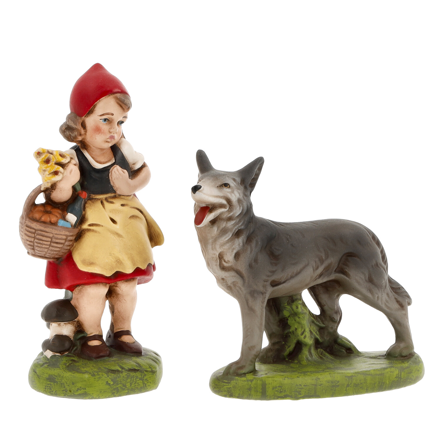 Rotkäppchen und der Wolf - Märchen der Gebrüder Grimm - Marolin - Figur - made in Germany