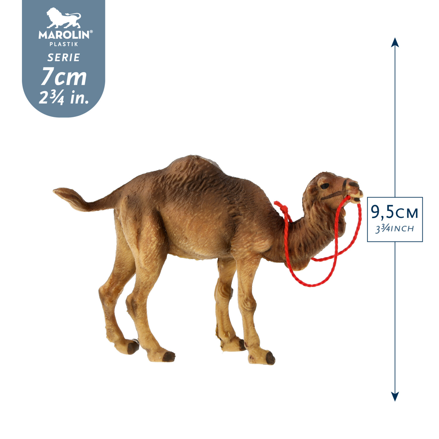 Kamel stehend, zu 7cm Fig. (Kunststoff)  - Marolin Plastik - Krippenfigur aus Kunststoff - made in Germany