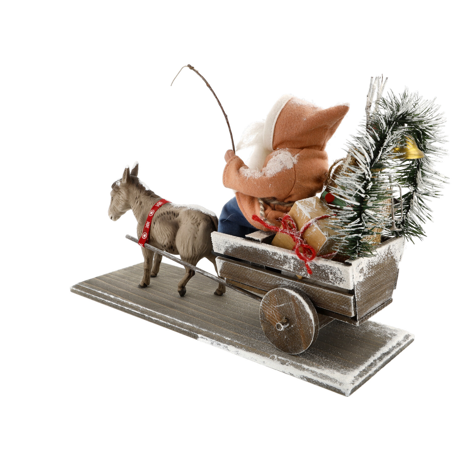 Weihnachtsgespann mit Esel - Marolin Weihnachtdekoration - made in Germany