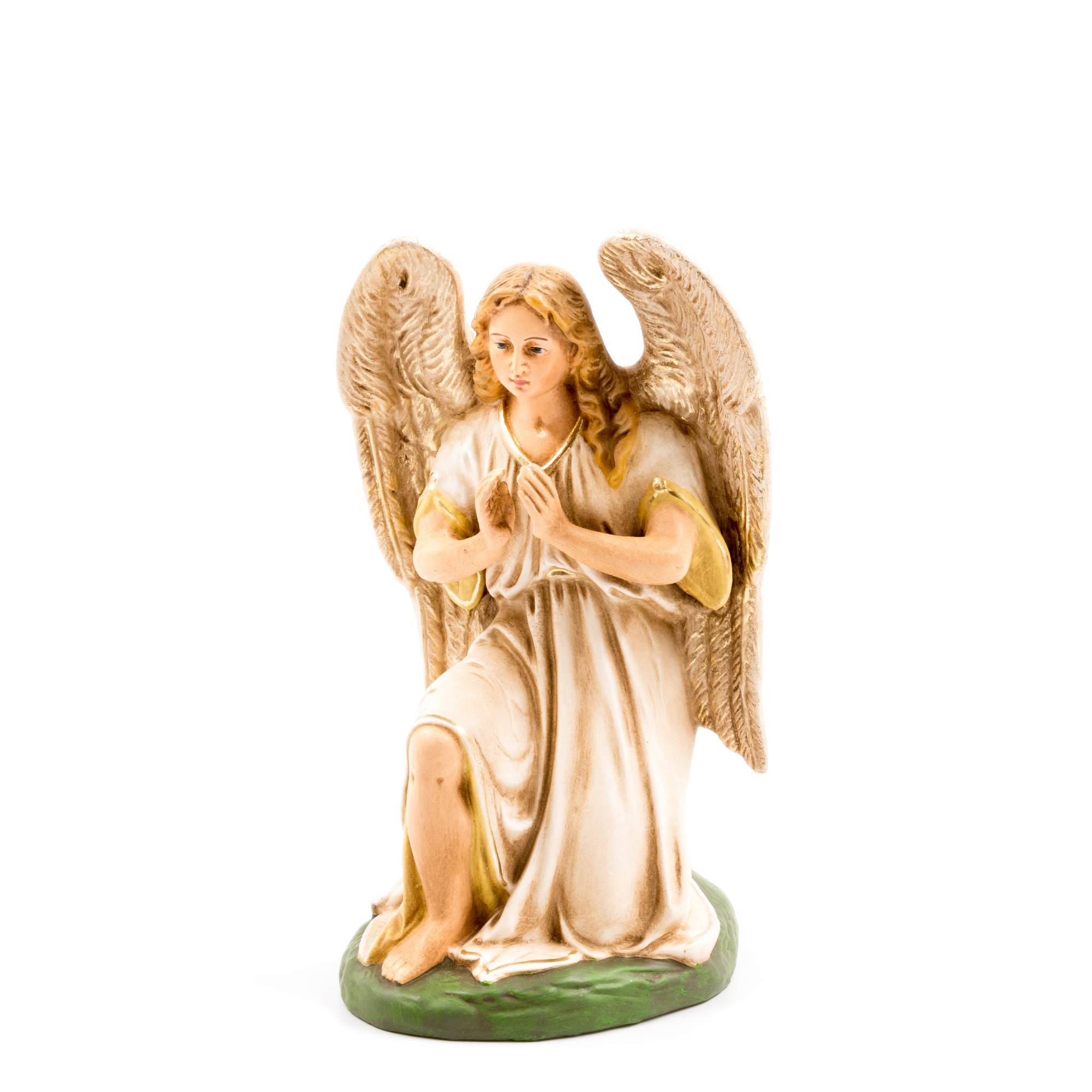 Kniender Engel in Antikweiß, zu 21cm Figuren