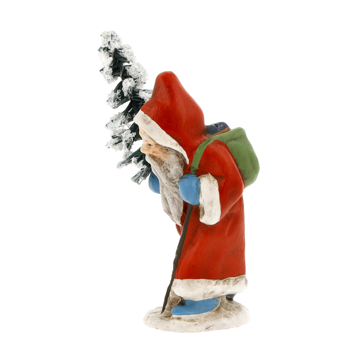 Miniatur - Weihnachtsmann gehend