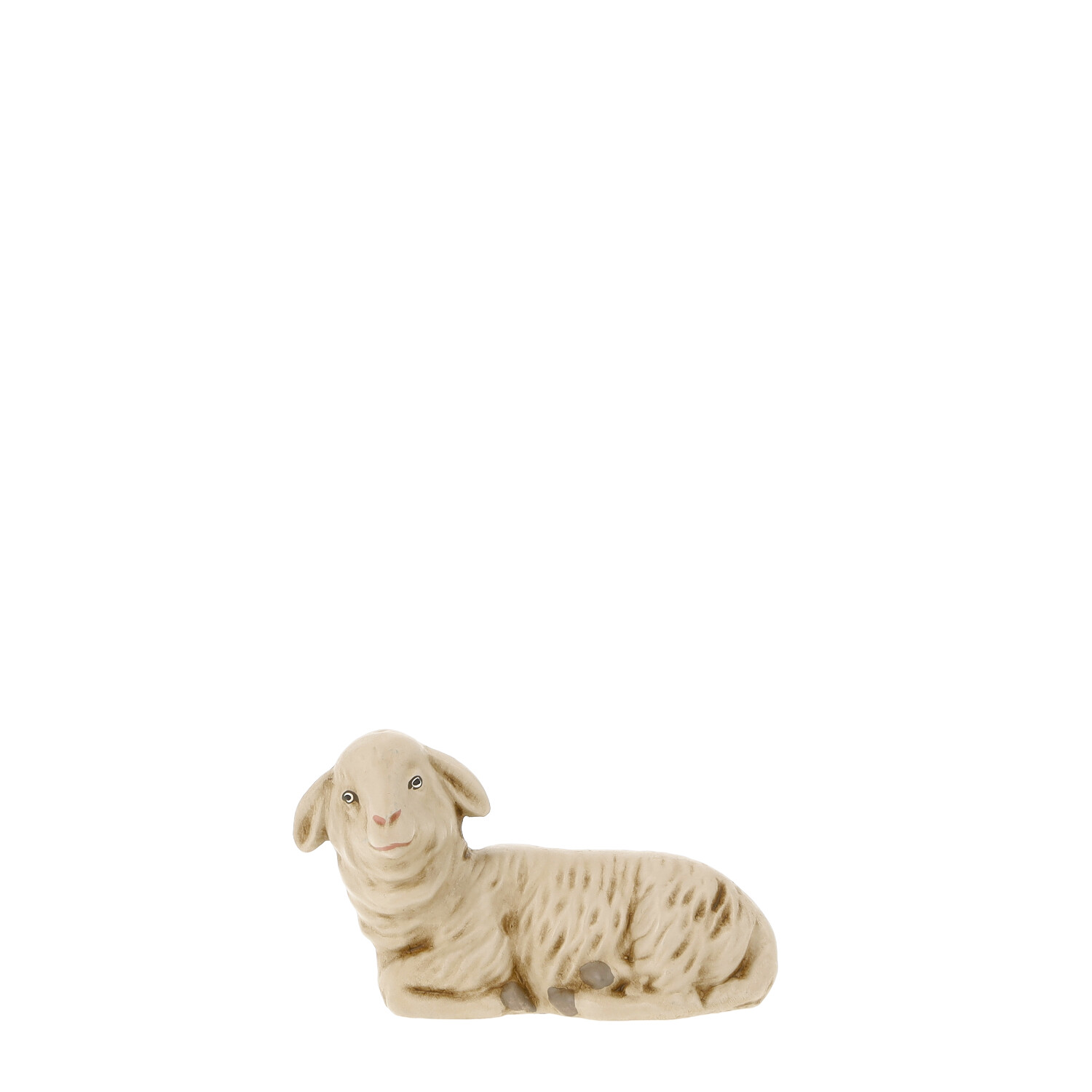 Schaf liegend, nach links blickend, zu 14cm Figuren passend